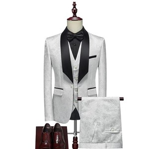 802-3 smoking da <span class=keywords><strong>uomo</strong></span> in stile formale da tre pezzi abiti da sera - Product Image 6