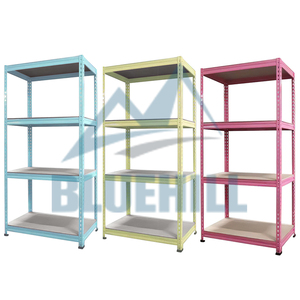 Estantería Metálica de Esquina sin Tornillos para Jardín, 5 Niveles, con Orificios Exteriores/Interiores, Nueva, en Gris/Beige/Rosa, 2000x600x2000, 80kg, Venta al por Mayor - Product Image 3