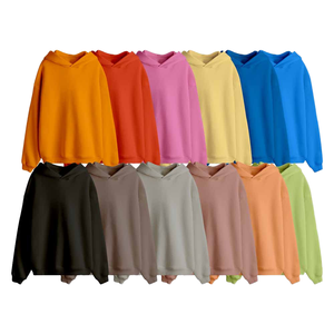 Sweat à capuche unisexe épais 350g en polyester/coton, coupe ample et oversize, décontracté, pour l'hiver, personnalisable avec logo, design vierge, haute qualité - Product Image 1