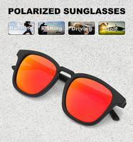 Las mejores gafas de sol de moda con espejo, logotipo personalizado, gafas de sol de conducción clásicas polarizadas para exteriores de gran tamaño