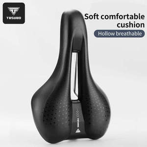 Sillín de <span class=keywords><strong>Bicicleta</strong></span> Ergonómico TOSUOD de Cuero PU, Asiento de <span class=keywords><strong>Bicicleta</strong></span> Transpirable de Espuma Suave, Accesorio para <span class=keywords><strong>Bicicleta</strong></span> de Montaña y Carretera - Product Image 3