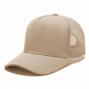 Hot Sale Blank Cotton Back Baseball Cap Adult 5 Panels Solid Color Trucker Caps Mesh Trucker <b>Hat</b> With Custom logo Available - Product Image 4