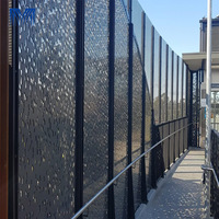 Mur-rideau en aluminium perforé au laser, à assemblage modulaire, ignifuge, en métal, design moderne personnalisé