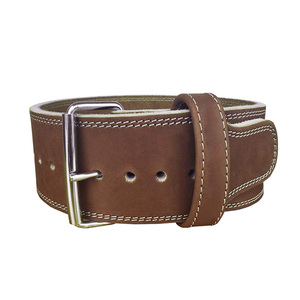 Cinturón de Piel de Oveja Ajustable Resistente con Logotipo Personalizado, Antideslizante, Transpirable, de Alta Calidad, Protección Profesional para Entrenamiento con Pesas - Product Image 2