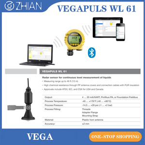 เซ็นเซอร์เรดาร์ไมโครเวฟ IP 68 สำหรับน้ำและของเหลว 4-20 MA/HART รุ่น VEGAPULS WL61 เครื่องวัดระดับเรดาร์ - Product Image 2