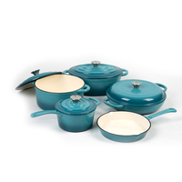 Ensemble de casseroles en fonte de haute qualité Life Smile, antiadhésives, avec double fond pour la cuisine à domicile