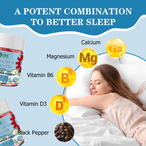 Hot Sale Magnesium Glycinate GummiesWith Magnesium Improved Night Quality Promotes Memory t Nighttime Relaxation Support Gummies - Product Image 4