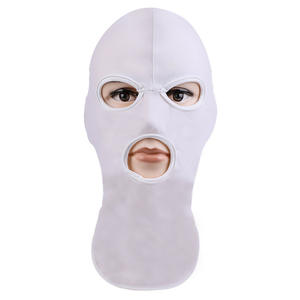 Masker Ski bersepeda pria, Balaclava wajah penuh tiga lubang tipis dan bernapas untuk Balaclava kustom - Product Image 6