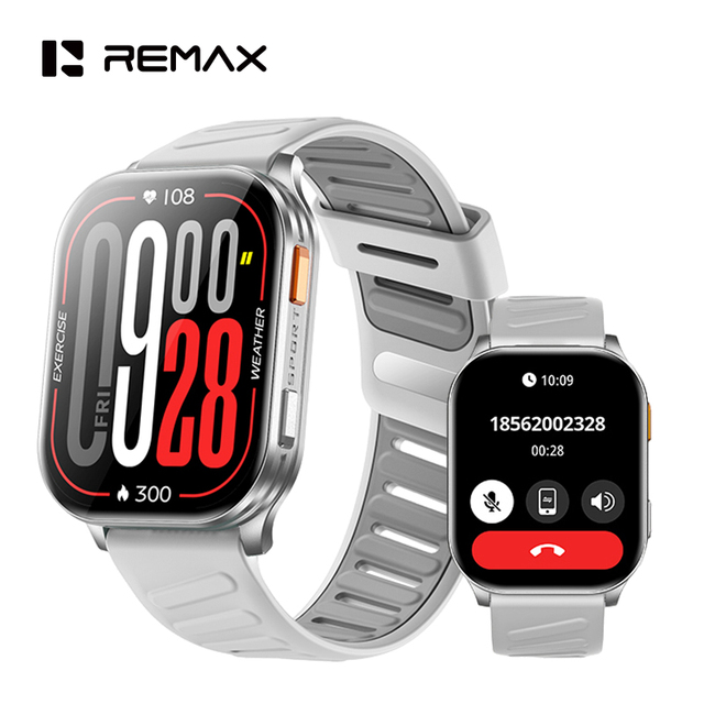 REMAX WATCH39 AMOLED Heart Rate Sleep Monitor AI Voice Smartwatch 1 ATM Waterproof Answer/Make Calls Fitness Tracker Smart Watch