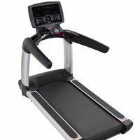 Tapis roulant électrique motorisé professionnel de haute performance avec écran LED et moniteur de fréquence cardiaque sans fil pour salle de sport, centre de fitness et équipement cardio.
