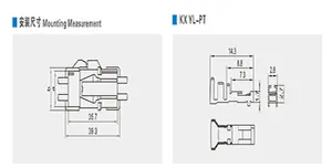 Conector do terminal elétrico do fio para a placa de 4.5mm de passo