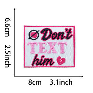 Nuevo parche bordado termoadhesivo ecológico con eslogan americano aleatorio 'MI CUERPO MI DECISIÓN' para abrigos, sombreros y lona para exteriores - Product Image 6