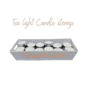 white custom tea lights for sale