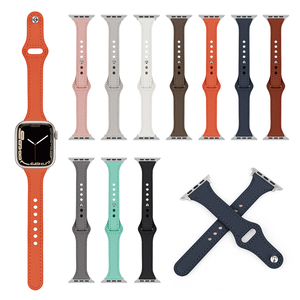 สายนาฬิกาหนังแท้แฟชั่นหรูหราของ Ryb สำหรับ <span class=keywords><strong>Apple</strong></span> <span class=keywords><strong>Watch</strong></span> <span class=keywords><strong>Series</strong></span> 7 41มม. 45มม. <span class=keywords><strong>5</strong></span> 6 SE - Product Image 3