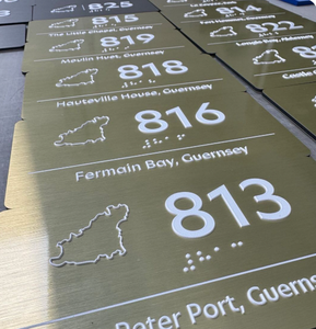 Plaque de porte de bureau, panneau de numéro de chambre, plaque Braille, panneau ADA, affichage d'<span class=keywords><strong>adresse</strong></span> durable pour hôtel, usage intérieur - Product Image 6