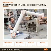 Cellule de palettisation Cobot FR30 30 kg, bras robotisé 6 axes, pince de préhension, clôture de sécurité, certifié CE, IP54/IP65, 2 m/s
