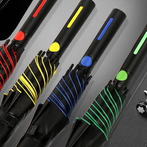 Custom Printed Promotional Windproof Umbrella 27/30 Inch Fiberglass Customized Straight Golf Umbrella with Your Logo