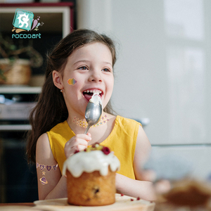 Mermaid e unicorno forniture per feste tatuaggi temporanei per bambini Cartoon <span class=keywords><strong>tatuaggio</strong></span> Design oro metallizzato Flash per bambini - Product Image 6