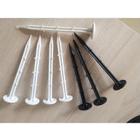 Piquets de jardin en plastique blanc à pointe barbelée, clous de fixation pour toile paysagère, broches pour tapis anti-mauvaises herbes, ancres de fixation pour aménagement paysager