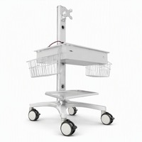 Station de travail mobile pour la détection de l'athérosclérose avec support de moniteur et panier, testeur PWV ABI pour hôpitaux et cliniques, vente en gros, usine OEM