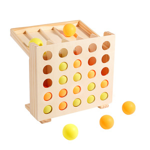 <span class=keywords><strong>Juego</strong></span> de Mesa de Madera Montessori con Pelota Rebotante para Niños de 2 a 4 Años, Material Ecológico, Interactivo Familiar - Product Image 4