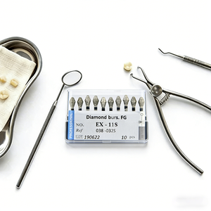 Frese Diamantate Dentali Nere Circolari Super Grossolane a Doppia Conicità, Set di Frese Leggere - Campione Disponibile - Product Image 3