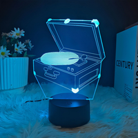 Lampe de nuit LED en acrylique 3D représentant un organe humain, changeant de couleur, commande tactile, lampe de table, décoration d'anatomie médicale