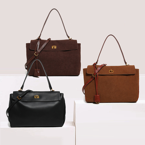 Fornitore di <span class=keywords><strong>Borse</strong></span> OEM di Alta Qualità, <span class=keywords><strong>Borse</strong></span> <span class=keywords><strong>Vintage</strong></span> di Lusso per Donne, Design in Finta Pelle Scamosciata Opaca, Borsa a Tracolla per Donne - Product Image 2