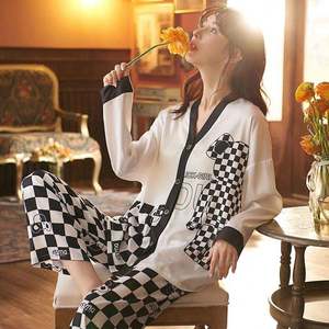 Envío Directo largo impreso apretado de talla grande señoras ropa Sexy Onesie pijama pijamas Onesie personalizado adulto Onsie mujeres - Product Image 6