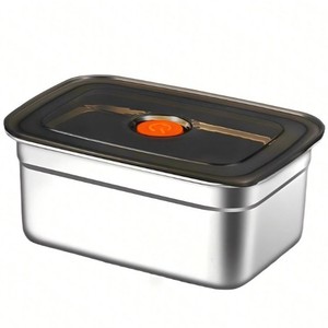 Contenedor <span class=keywords><strong>de</strong></span> Alimentos <span class=keywords><strong>de</strong></span> Acero Inoxidable 304 <span class=keywords><strong>con</strong></span> Tapa, 1000 ml/3L, Apto para Microondas, Reutilizable, para <span class=keywords><strong>Cocina</strong></span>, Hogar, Restaurante, Venta al por Mayor - Product Image 6