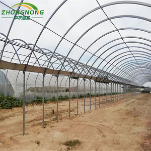 Serre commerciale multi-travées durable à double couche <span class=keywords><strong>en</strong></span> film PE avec structure <span class=keywords><strong>en</strong></span> acier galvanisé pour la culture de légumes toute l'année - Product Image 5