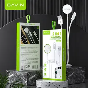 BAVIN CB234 2 in1 वायरलेस गर्म विक्रेताओं चार्जर तेजी से चार्ज केबल के लिए एप्पल घड़ी सेल मोबाइल फोन