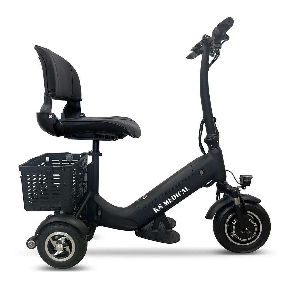 KSM-902 16Kg Opvouwbare 3 Wiel Elektrische Motorfiets Scooter Voor Ouderen Gehandicapte Lichtgewicht Scootmobiel Voor Senioren