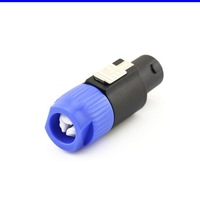 Conector macho compatible con Speakon de 4 pines, enchufe de audio de 4 núcleos para cable de altavoz de escenario