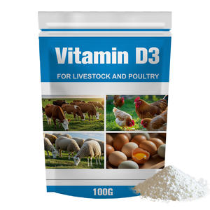 Polvo de vitamina D3 para ganado y aves de corral Aditivos para piensos para pollos Caballo con vitaminas para la promoción del crecimiento-Grado de alimentación - Product Image 1