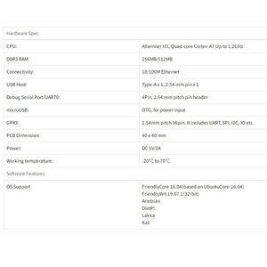 [<span class=keywords><strong>Nanopi</strong></span> คณะกรรมการพัฒนา V1.4 <span class=keywords><strong>NEO</strong></span>] ALLWINNER H3 quad-core OpenWrt/Lede/Ubuntu/armbian ใหม่เอี่ยม - Product Image 4