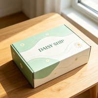 Boîte d'emballage postale personnalisée de luxe, boîte pliable en papier ondulé pour les vendeurs en ligne