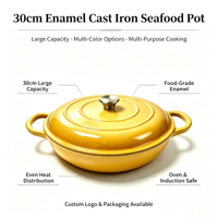 Ensemble de casseroles en fonte émaillée Dutch Oven, antiadhésif, compatible four, induction et gaz, écologique, facile à nettoyer, pour soupes