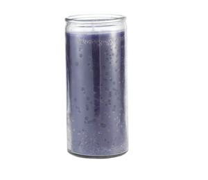 Vela azul lisa de 14 días, velas clásicas regliosas blancas para verduras, cera de vidrio transparente, novea, vela de vigilia - Product Image 4