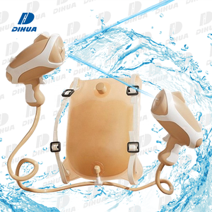 2 Waffen Set Elektrischer Rucksack Wasser pistole Hoch leistungs rucksack Sommer Outdoor Wasserspiel Spielzeug Kinder Kontinuierliches Schießen Wasser pistole - Product Image 1