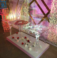 Acryl-Design Bankett-Klapptisch für Hotel, Hochzeit, Event, Garten, für Zuhause, Esszimmer-Möbel, Ausziehbarer Esstisch