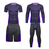 Cody New Men MMA Compression T-shirt Shorts Spats Set Jiu jitsu