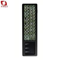 Télécommande universelle intelligente 2,4 G de qualité supérieure avec mini-clavier et pavé tactile, prise en charge de la recherche vocale, 7 couleurs