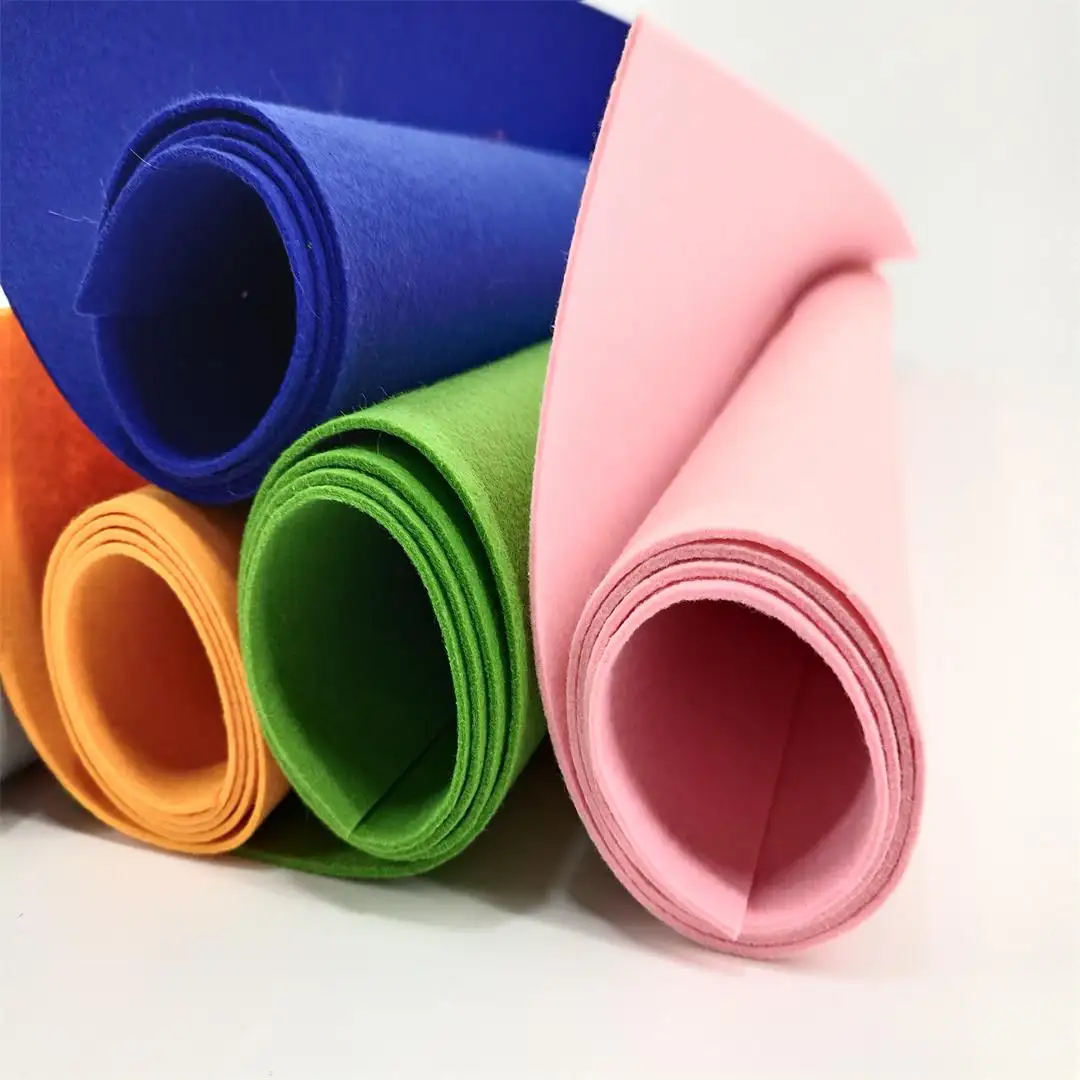Bông Polyester Tái Chế Felt Mix Color Vải Felt Việt Nam 100% Tái Chế Polyester Felt Đối Với Nệm Với Màu Sắc Khác Nhau