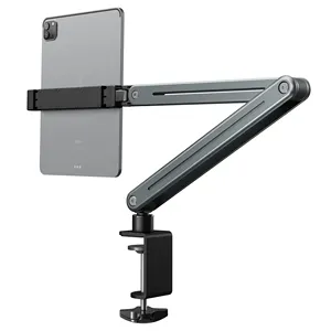 RTS Desktop Gooseneck Lazy Tablet Stand 360 Rotatable Tablet Mount 4.7-12.9 Inch For ipad Holder Long Arm Bendable Phone Stand