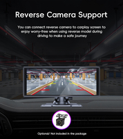 Monitor Universal Inteligente para Auto, Pantalla Inalámbrica CarPlay Portátil de 10.26 Pulgadas con Android Auto IPS