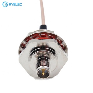 Personnalisation en usine – Connecteur SMA RP femelle étanche avec filetage de fixation M16*1.0 et joint en caoutchouc pour assemblage de câble UFL - Product Image 2