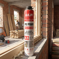 Espuma de Poliuretano en Aerosol de un Componente, Adhesivo de Poliuretano para Relleno de Ventanas de UPVC y Aluminio, y Uso en Construcción, Venta al Por Mayor