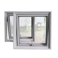 Tiantech — auvent manuel de Villa Double glaçage, fenêtre en aluminium avec écran, pour la maison