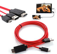 Magelei OEM personnalisé Micro USB 5 broches/11 broches vers HDMI HDTV USB2.0 câble adaptateur téléphone vers HDTV avec Micro USB pour téléphones Android